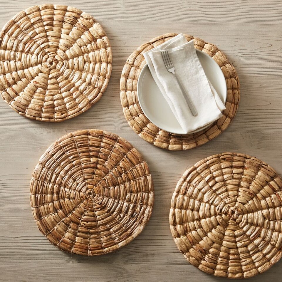 Water Hyacinth Woven Placemat West Elm UK